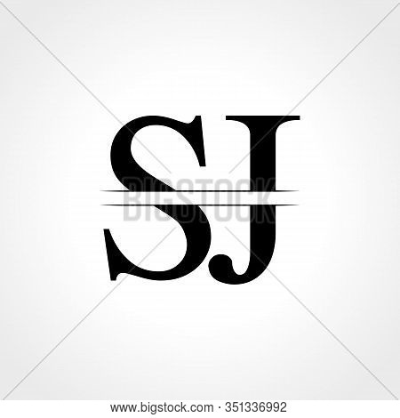 Initial Letter SJ Logo Design Vector Template. SJ Letter Logo Design