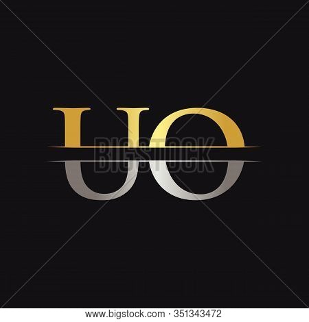 Initial Letter UO Logo Design Vector Template. UO Letter Logo Design