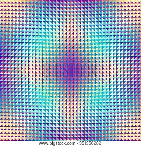 Geometric Abstract Pattern In Low Poly Style.