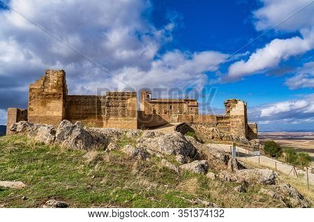 Alcazaba De Reina, Moorish Fortress Over Village Of Reina, Badajoz, Spain