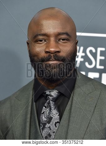 LOS ANGELES - JAN 12:  Mike Colter arrives for the 25th Annual Critics' Choice Awards on January 12, 2020 in Santa Monica, CA