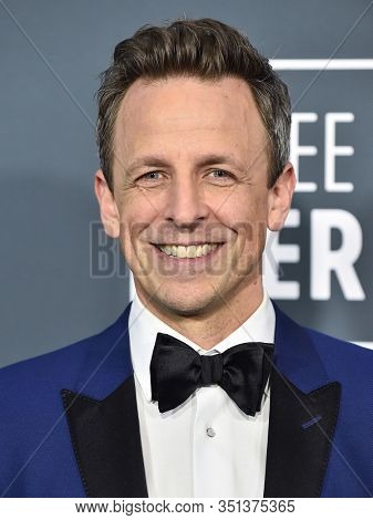 LOS ANGELES - JAN 12:  Seth Meyers arrives for the 25th Annual Critics' Choice Awards on January 12, 2020 in Santa Monica, CA