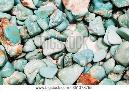 Turquoise Mineral Texture As Very Nice Natural Background