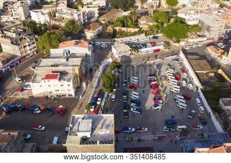 Aerial View Of Assomada City In Santa Catarina District Of Santiago Island In Cape Verde