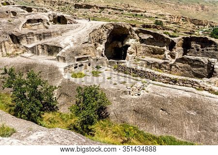 Caves In Ancient Cave Town Uplistsikhe In Georgia, Near The Town Of Gori, Uplistsikhe, Georgia