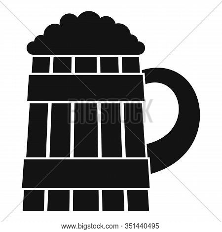 Pint Kvass Icon. Simple Illustration Of Pint Kvass Vector Icon For Web Design Isolated On White Back
