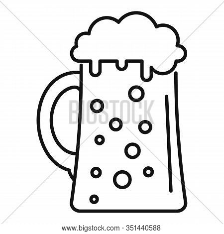 Fresh Kvass Icon. Outline Fresh Kvass Vector Icon For Web Design Isolated On White Background