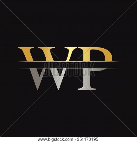 Initial WP Letter Linked Logo. Creative Letter WP Logo Design Vector Template