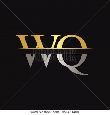 Initial WQ Letter Linked Logo. Creative Letter WQ Logo Design Vector Template