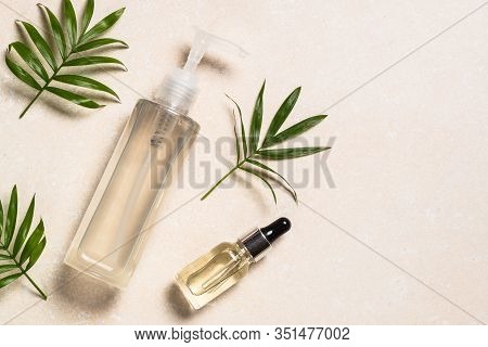 Hyaluronic Acid And Hyaluronic Gel For Face And Body. Moisturizing Repairing Cosmetics. Flat Lay Ima