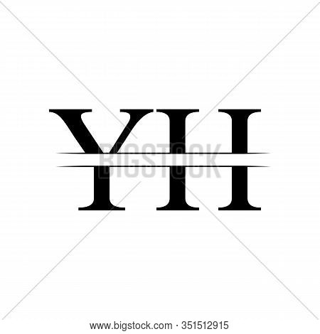 Initial YH Logo Design Vector Template. Creative Letter YH Business Logo Vector Illustration