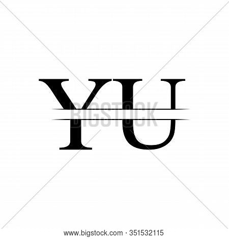 Initial YU Logo Design Vector Template. Creative Letter YU Business Logo Vector Illustration