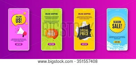 Special Price Badge. Phone Screen Banner. Discount Banner Shape. Sale Coupon Bubble Icon. Sale Banne