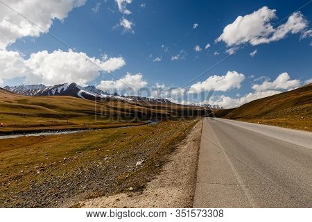 Asphalt Road, Bishkek-osh Highway M41, Suusamyr Valley Chuy Province Kyrgyzstan