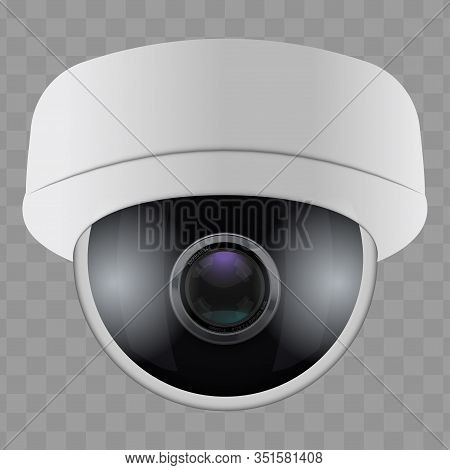 Cctv Security Camera. Technologies For Monitoring And Protection Of Territory. Vector Illustration I