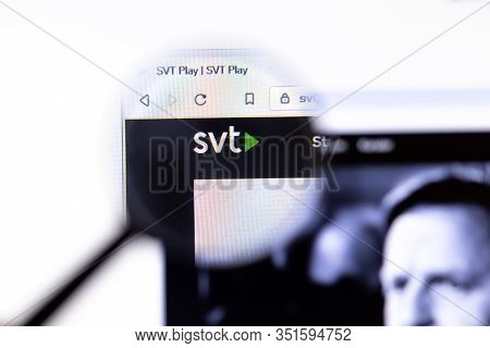 Los Angeles, California, Usa - 18.02.2020: Svtplay Website Page With Close Up Logo. Svtplay.se Site 