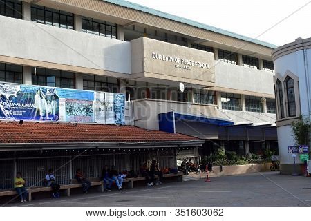 Rizal, Ph - Nov. 30: Our Lady Of Peace School Facade On November 30, 2019 In Antipolo, Rizal, Philip