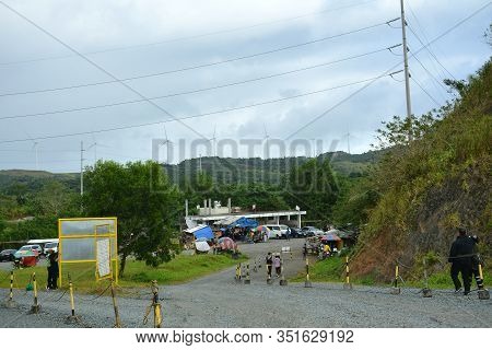 Rizal, Ph - Dec. 21: Pililla Wind Farm Windmills And Parking Lot On December 21, 2019 In Pililla, Ri
