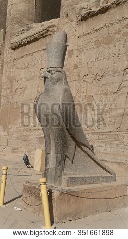 Edfu Is The Site Of The Ptolemaic Temple Of Horus And An Ancient Settlement. Egypt. Edfu Also Spelt 
