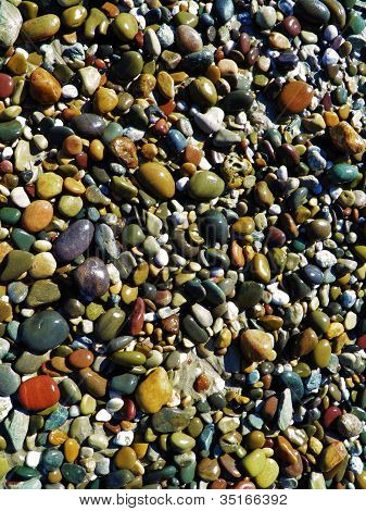 Ciottoli sulla spiaggia