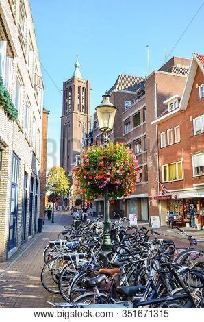 Venlo, Limburg, Netherlands - October 13, 2018: Shopping Street In The Historical Center Of The Dutc