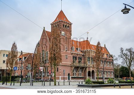 Zeist, Netherlands - January 04, 2020. City Hall In Traditional Bricked Architecture