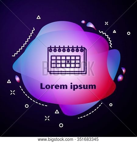 Purple Line Calendar Vector & Photo (Free Trial) | Bigstock