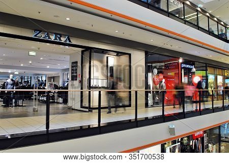 Szczecin,poland. 1 September 2016. Kaskada Centre Is The Largest Shopping & Entertainment Centre.