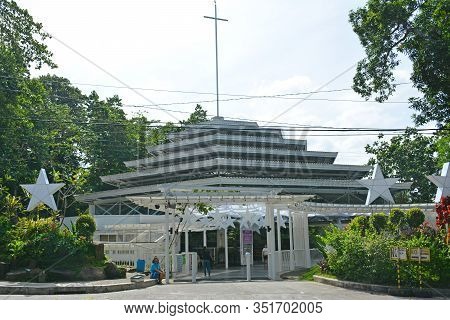 Rizal, Ph - Nov. 30: Parish Of The Immaculate Heart Of Mary Church Facade On November 30, 2019 In An
