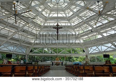 Rizal, Ph - Nov. 30: Parish Of The Immaculate Heart Of Mary Church Interior On November 30, 2019 In 