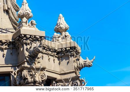 House With Chimaeras Or Horodecki House In Kiev, Ukraine