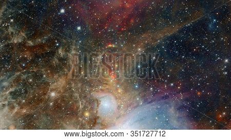 The Eagle Nebula In Deep. Elements Of This Image Furnished By Nasa