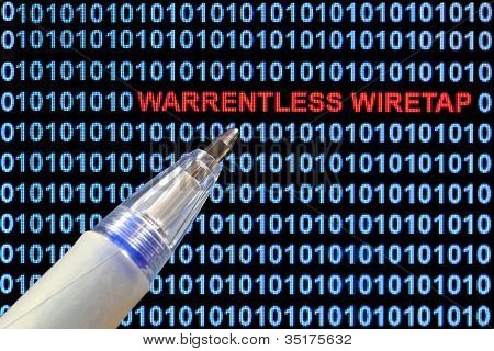 Warrentless Wiretap simbolismo
