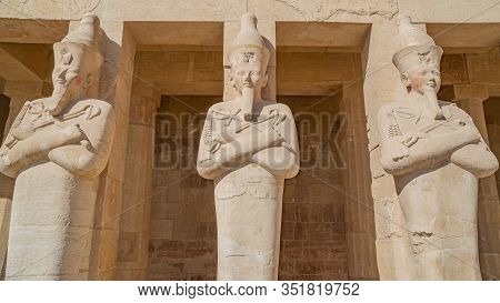 Luxor, Egypt : The Mortuary Temple Of Hatshepsut, Also Known As The Djeser-djeseru, Is A Mortuary Te