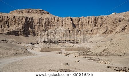 Luxor, Egypt : The Mortuary Temple Of Hatshepsut, Also Known As The Djeser-djeseru, Is A Mortuary Te