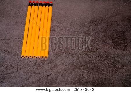Unsharpened Yellow Number 2 Pencils