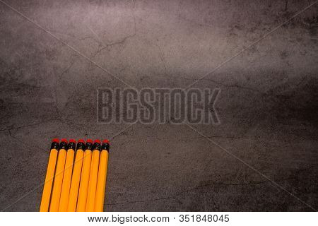 Unsharpened Yellow Number 2 Pencils