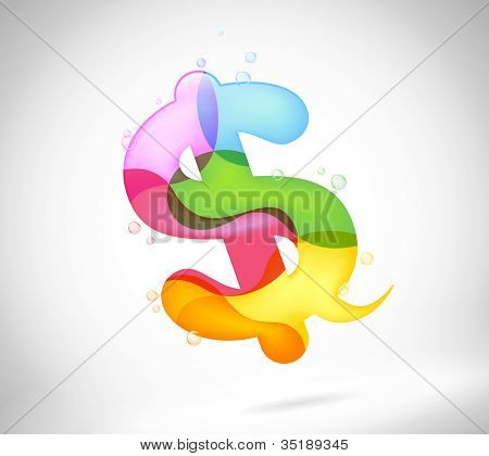 ฟองนามธรรมสีสันพูดคุย