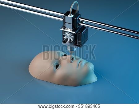 3D Printer Print Human Face