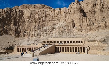 Luxor, Egypt : The Mortuary Temple Of Hatshepsut, Also Known As The Djeser-djeseru, Is A Mortuary Te