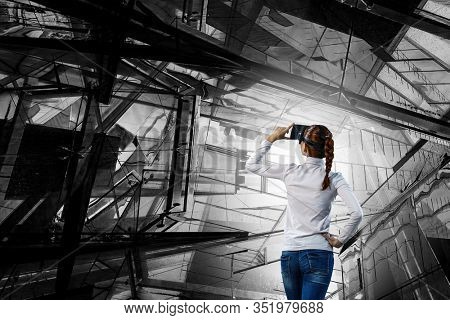 Future of virtual technology. Mixed media