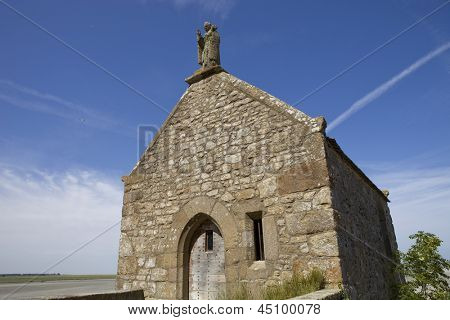 Saint Aubert Şapel, Mont Saint Michel, Fransa