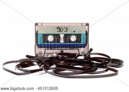 This Shows A Well Known Problem With The Old Fashioned Compact Cassettes: The Tape Used To Come Out,