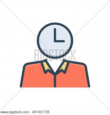 Color Illustration Icon For Duty Responsibility Obligation Devoir Service Task Work