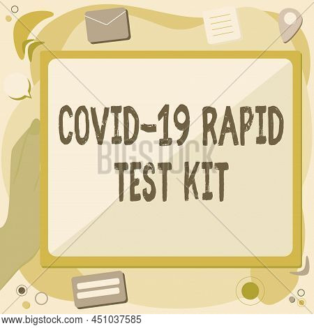 Text Sign Showing Rapid Test Kit. Business Idea Emergency Medical Diagnostic Equipment That Deliver 