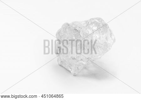 Potassium Perchlorate Crystal, Isolated Background, Chemical And Industrial Use Crystal