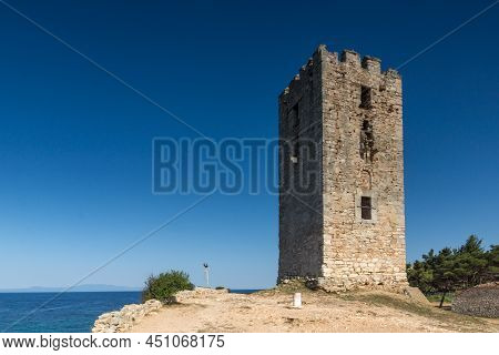 Panorama Of Nea Fokea, Kassandra, Chalkidiki, Greece