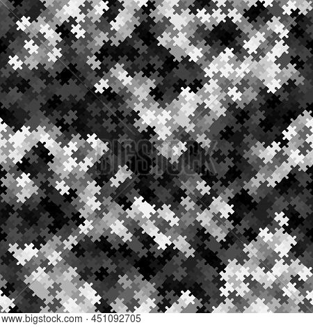 Texture Decorative Camouflage Seamless Pattern. Abstract Vector Illustration