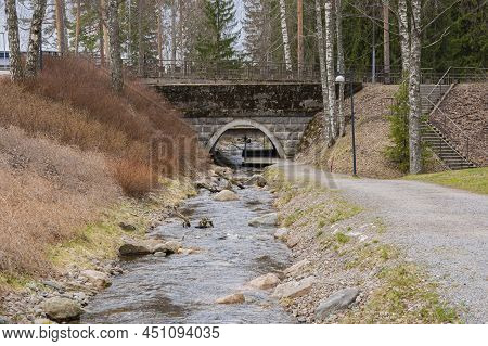 View Of The City Brook, Imatra, Finland