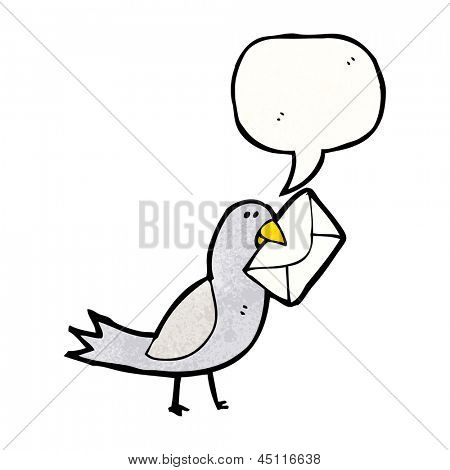 kreslený dopravce pidgeon